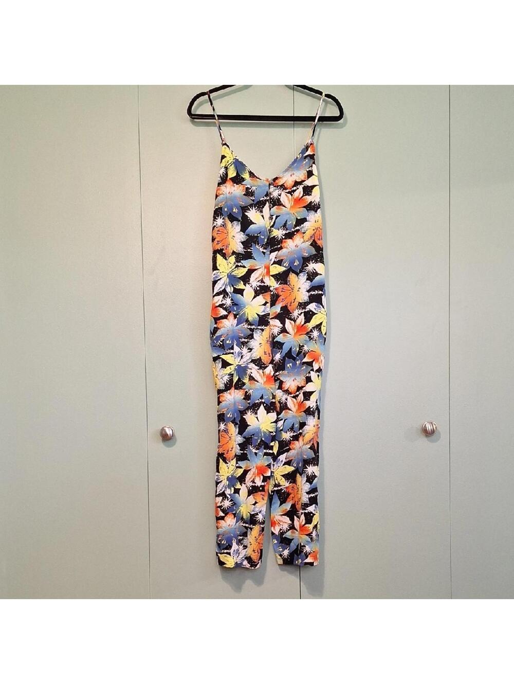 Nwt Quicksilver Floral Pant Romper Jumpsuit Size Medium
